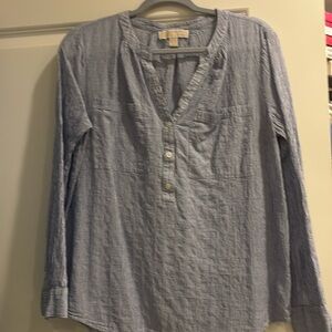 Michael Kors seersucker top -L